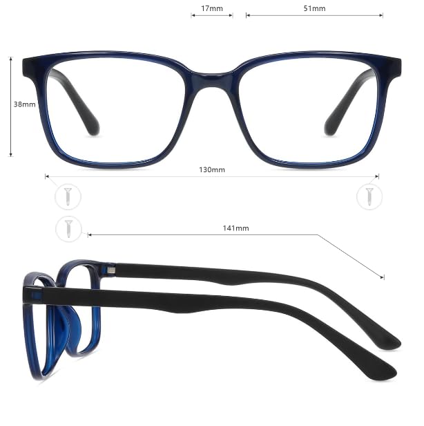 Image of Firmoo Blue Light Blocking Glasses Reading Glasses Reduce Eye Strain UV Blocking for Computer Screen,TR90 P181108R