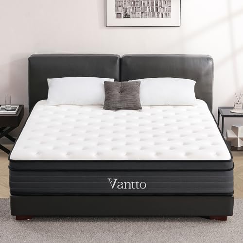 Vantto King Size Mattress, 12 Inch Hybrid Memory Foam...