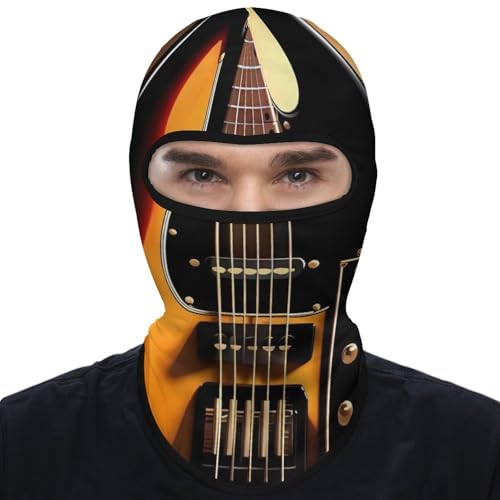 Balaclava Mask for Men Balaclava Ski Mask Instrumental Guitar Winter Face Mask Face Cover for Cycling miniatura 7