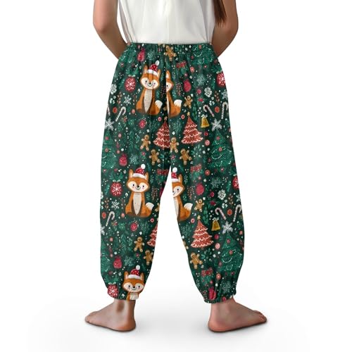Image of Unisex Little Kids Yoga Trousers Bohemian Beach Pants Baggy Harem Activewear for Boys and Girls Age 3-10