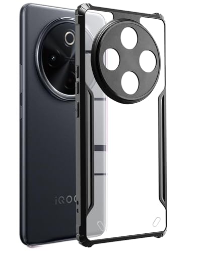 Image of SPAZY CASE iQOO Z10 5G Back Cover | Transparent Crystal Clear Hard PC Back Case with TPU Bumper, Drop Protection Case Cover for iQOO Z10 5G