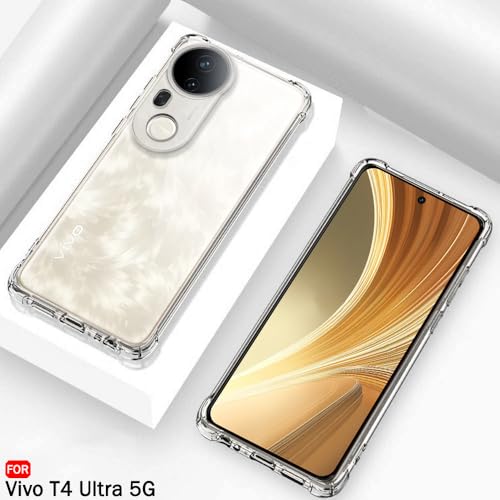 Image of TheGiftKart Crystal Clear Back Cover Case for Vivo T4 Ultra 5G | Shockproof Soft TPU Case | Cushioned Edges for Ultimate Protection Back Cover Case for Vivo T4 Ultra 5G (TPU, Transparent)