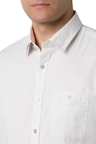 Image of Van Heusen Casual Printed Shirt for Men| Premium Cotton| Full Sleeves| Slim Fit |Breathable Fabric