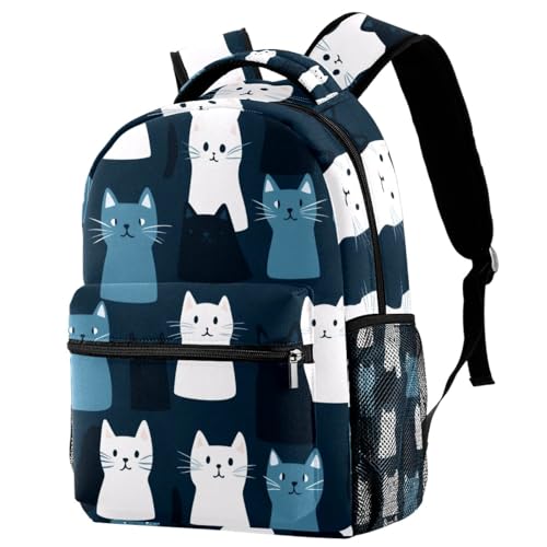 KengjuTesu Mochila de viaje con diseño de animales de dibujos animados, mochila escolar con soporte para botellas para niñas y niños, Multicolor 9, Talla única