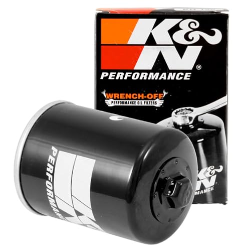 K&N Motorcycle Oil Filter: High Performance Premium Designed to be used with Synthetic or Conventional Oils Wrench Off Nut: Fits Select Polaris Side-by-Side and ATV Models KN-198