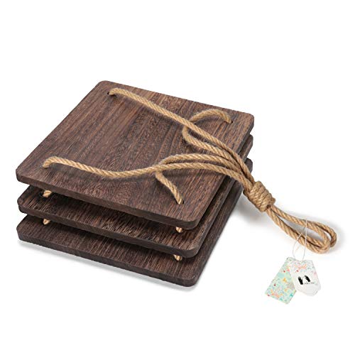 Mkono 3 Tier Hanging Plant Shelf Wood Planter Hanger Pot Holder With Jute Rope Rustic Decorative Flower Pot Rack Farmhouse Home Window Decor For Patio Kitchen Bathroom Porch, 41 Inch #TOP6