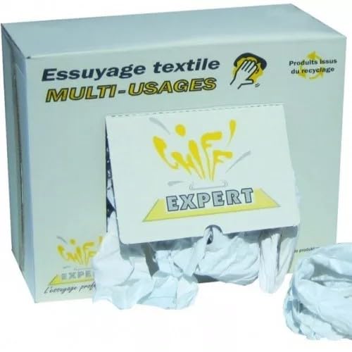 DSTOCK60 - Chiffon Essuyage Tissus Optique Drap Blanc Compatible avec D016ECX - 3700178200116