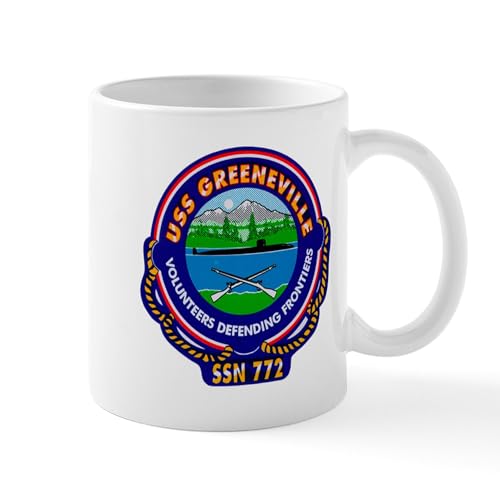 Taza de cerámica blanca 11 oz CafePress USS Greenville miniatura 1