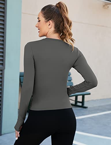 Image of Loovoo Women Workout Shirts, 1 /2 /3 Pack Short Sleeve Compression Tee | Tight Fit Gym Basic Tops, Athletic Quick Dry Crew Neck 4-Way Stretch, Flat Seams Ideal for Yoga, Gym, Running and Daily Wear
