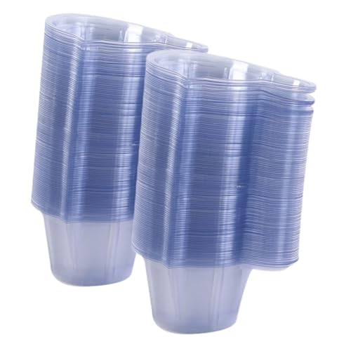 Veemoon 200pcs Urine Sample Cups Wide Mouth Urine Containers for Women Portable Pee Jar Secure Lid for Testing