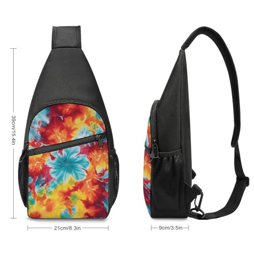 Bolso tipo Sling Tie Dye Casual para Caminata y Viaje miniatura 2