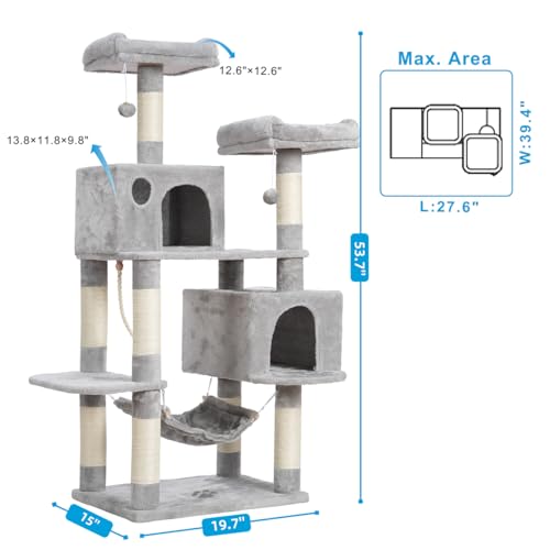 Large Multi-Level Cat Tree with Hidden Litter Box Enclosure - Image 4