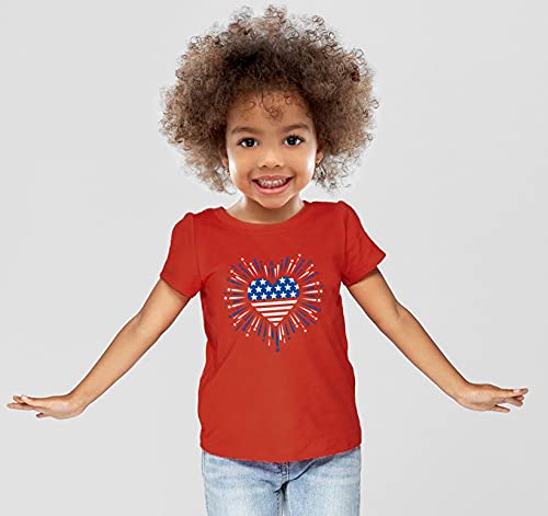 Kids Fourth of July 4th T Shirt USA American Flag Tshirt Patriotic Toddler Girls2