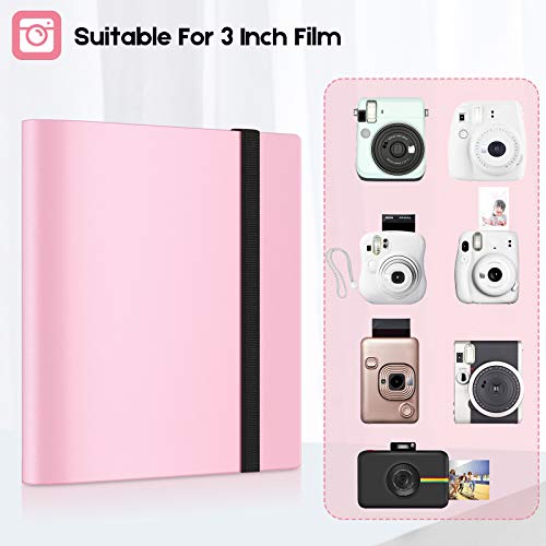 Ablus 160 Pockets Mini Photo Album For Fujifilm Instax Mini Camera, Polaroid Snap, Z2300, Socialmatic Instant Cameras & Zip Instant Printer (Pink) #TOP4