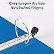Avery Heavy Duty View 3 Ring Binder, 1.5 One Touch Slant Ring, Holds 8.5 x 11 Paper, 1 Pacific Blue Binder (79722)