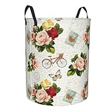 Design pratique : tissu monocouche avec deux poignées confortables et une bande de soutien en polyéthylène à l'ouverture pour une meilleure stabilité. Idéal pour une utilisation comme panier à linge vintage avec poignées, grand panier à linge et panier à linge de dortoir.