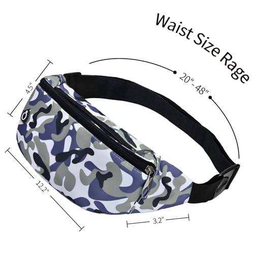 Image of Fanny Packs for Men and Women, Water-Repellent Sports Waist Pack Bag for Travel Hiking Running Hands-free