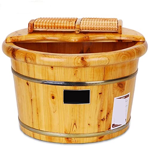 Balde de madera para spa de pies y lavado