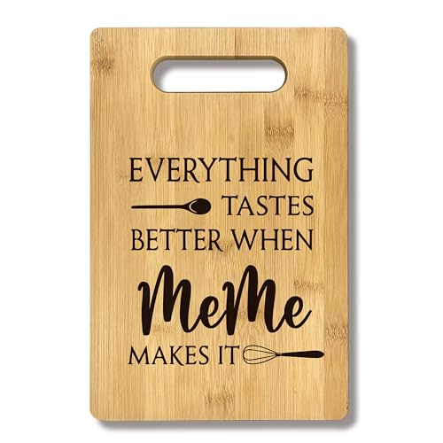 FONDCANYON Meme Gifts, Meme Birthday Gift Bamboo Cutting Board Kitchen