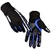 AFIT Winterhandschuhe Winddicht Vollfinger Touchscreen Handschuhe Warme Handschuhe Anti-Rutsch Sporthandschuhe Wasserdicht Fahrradhandschuhe Laufhandschuhe, Klettern für Herren Damen (Blau, L)