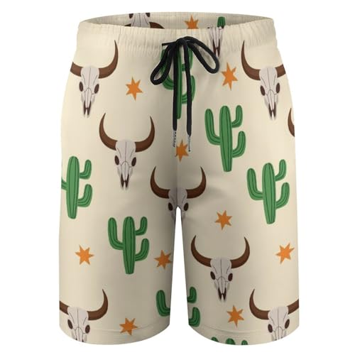 Boys Swim Trunks Boys Beach Board Shorts Floral Watercolor Pattern Quick Dry with Mesh Lining