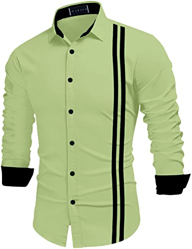 Image of Bellstone Men's Cotton Blend Solid Regular Fit Full Sleeve Short Kurta | Men's Trendy Short Kurta | Ethnic Stylish Casual Lightweight Summer Kurta for Daily and Occasion Use