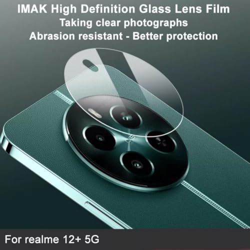 Image of Clear Camera Lens Protector for Realme 12 5G - 9H Tempered Glass, Scratch-Resistant Camera Glass Protector