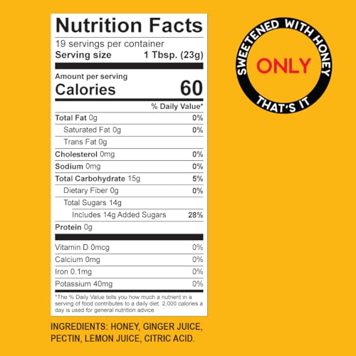 Image of Ginger Bee Honey Ginger Tea Concentrate, Real Honey, Caffeine-Free, 15 oz