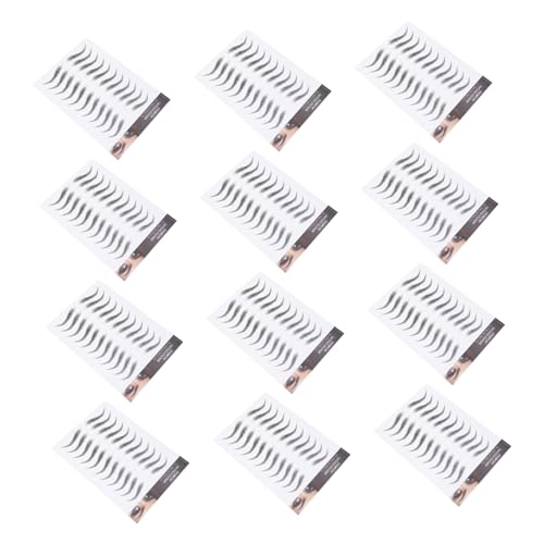 HONITANO 12 hojas Pegatinas Impermeables para Cejas Temporales Tatuajes Adhesivos Resistentes al Agua para Cejas Naturales y Relleno Rápido para Mujeres