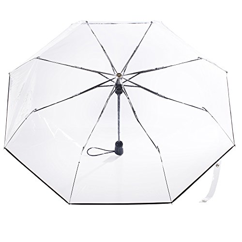 totes Clear Canopy Automatic Open Foldable Umbrella - Image 3