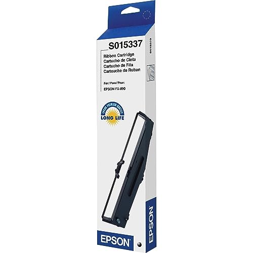 Epson Ruban d'impression 1 x Noir 5 Millions de Caractères C13S015337 Amazon Dash Replenishment est Prêt 2359181