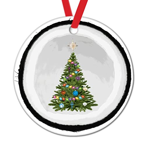 Árbol de Navidad en Hawái, adornos de decoración para árbol de frutas tropicales, decoración colgante de Navidad, frutos tropicales, redondos, de cerámica, para colgar en el árbol de Navidad