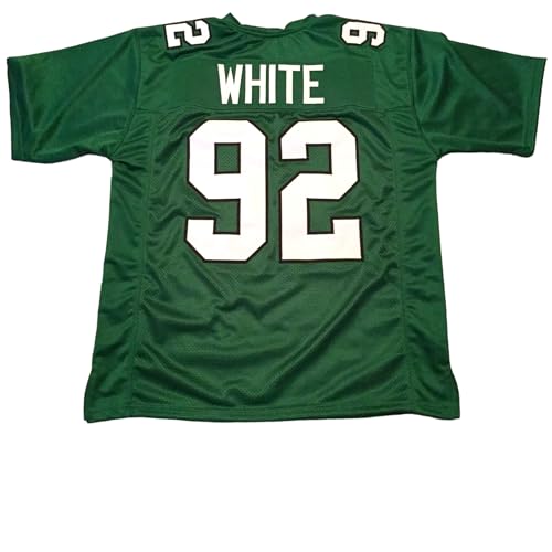 Generic Reggie White Philly Green Jersey Stitched Custom Football New No Brand/Logos (US, Alpha, Medium, Regular, Regular, Green)