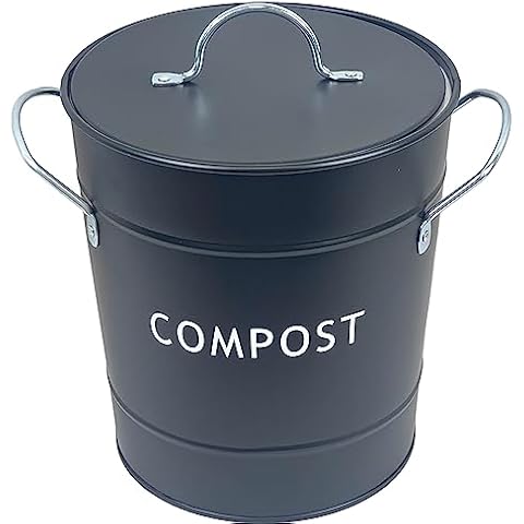 Black Indoor and Outdoor Compost Bin Cover