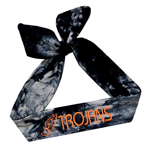 Funny Girl Designs Track and Field TIE Back Moisture Wicking Headband Personalized with The Embroidered Name of Your Choice