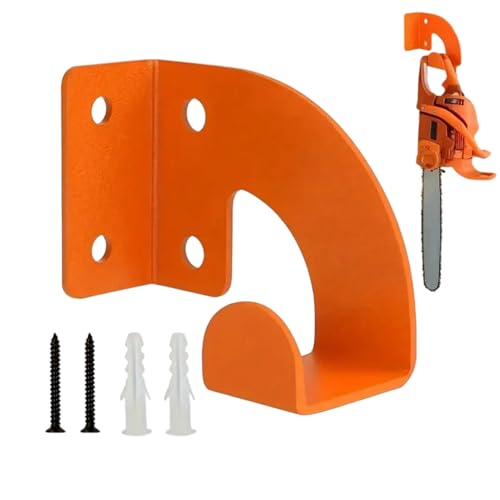Colgador De Motosierra Para Montaje En La Pared,Acero De Alta Resistencia Resistente A La Corrosión - Soporte De Pared Para Motosierra,Para Mangueras, Palas, Escobas, Taller, Garaje, Jardín Y Otros