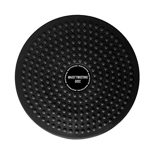 Nutteri Twisting Waist Disc,Exercise Twist Board Fitness Slim Machine Rotating Board for Body Shaping Aerobic Exercise Legs Waist Foot Ankle Training (Big Round Beads(Black))