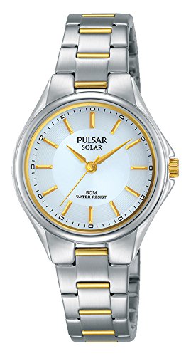 Preisvergleich Produktbild Pulsar Damen Analog Solar Uhr mit Edelstahl Armband PY5035X1