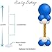 2 Set Balloon Column Base and Pole with Free Balloon Strip, Balloon Rings & Pump .4 Feet High Balloon Tower for Party & Event Decoration.