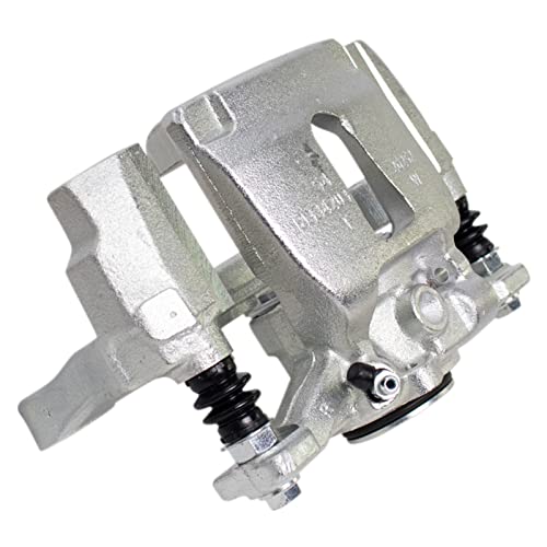 Image of TRQ Rear Driver and Passenger Side Brake Caliper Set Caliper Brackets Hardware Compatible with 2015-2017 Ford F-150 With Power Parking Brake 2018 F-150 V6 3.3L 2018 F-150 V6 2.7L