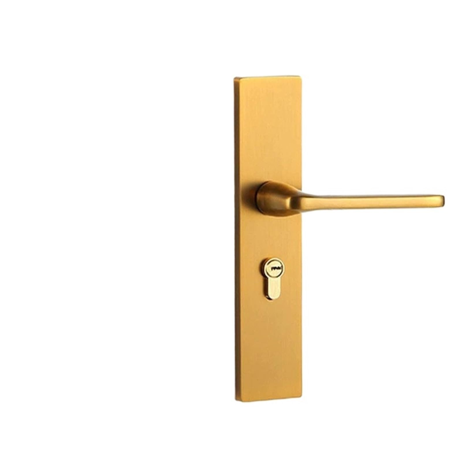 ZONSHJDKR Black Household Zinc Alloy Indoor Solid Wood Handle Door Lock Bedroom Silent Magnetic Hardware 20 Pieces(Yellow Antique Large 50 Magnetic)
