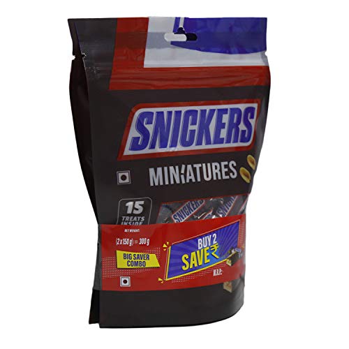 Image of Snickers Miniatures Chocolate 150GM (Pack Of 2)