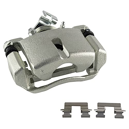 Image of TRQ Performance Rear Brake Pad and Rotor Set Ceramic Solid Rotors Calipers Compatible with 2006-2007 Buick Terraza Saturn Relay 2006-2008 Chevrolet Uplander