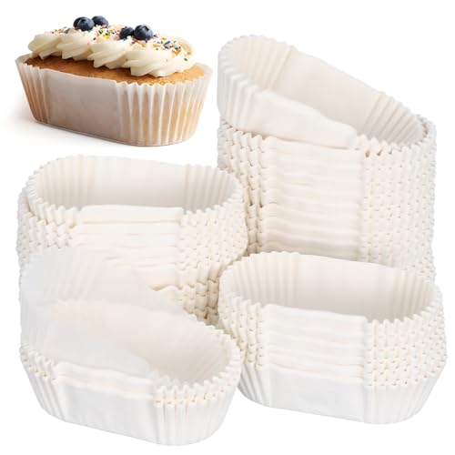 Loaf Pan Liners, 1000Pcs Baking Liner for Baking Bread,Oval Cupcake Liners Muffin Pan Baking Cups, Cakes, Banana Bread, Parchment Paper, Air Fryer Liner