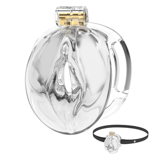 Image of Male Chastity Cage 3D Printed Sissy Cage Cock Cage with Soft TPE Bondage Gear & Accessories Adult Sex Toys Slave Tool Chastity Devices (Crystal)