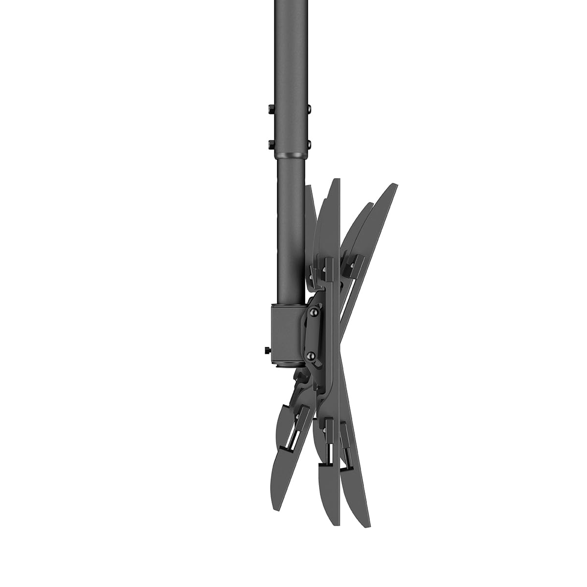 My Wall Supporto mobile per TV da soffitto – HD8L, supporto da soffitto per TV da 43"-86", girevole e inclinabile, asta telescopica, max. 60 kg, supporto da soffitto per TV per soffitti piatti e