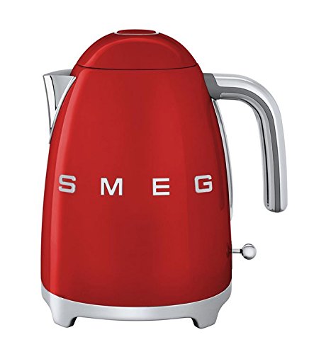 Smeg KLF01RDUS 50's Retro Style Aesthetic Electric Kettle, Red