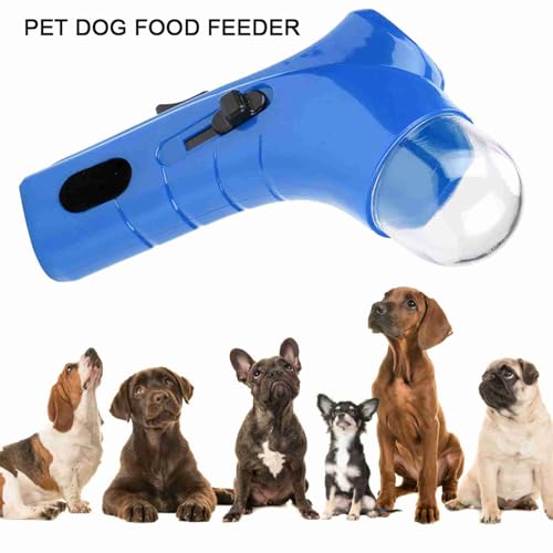 Lançador de guloseimas para animais de estimação, lançador portátil de alimentos, dispensador de gul