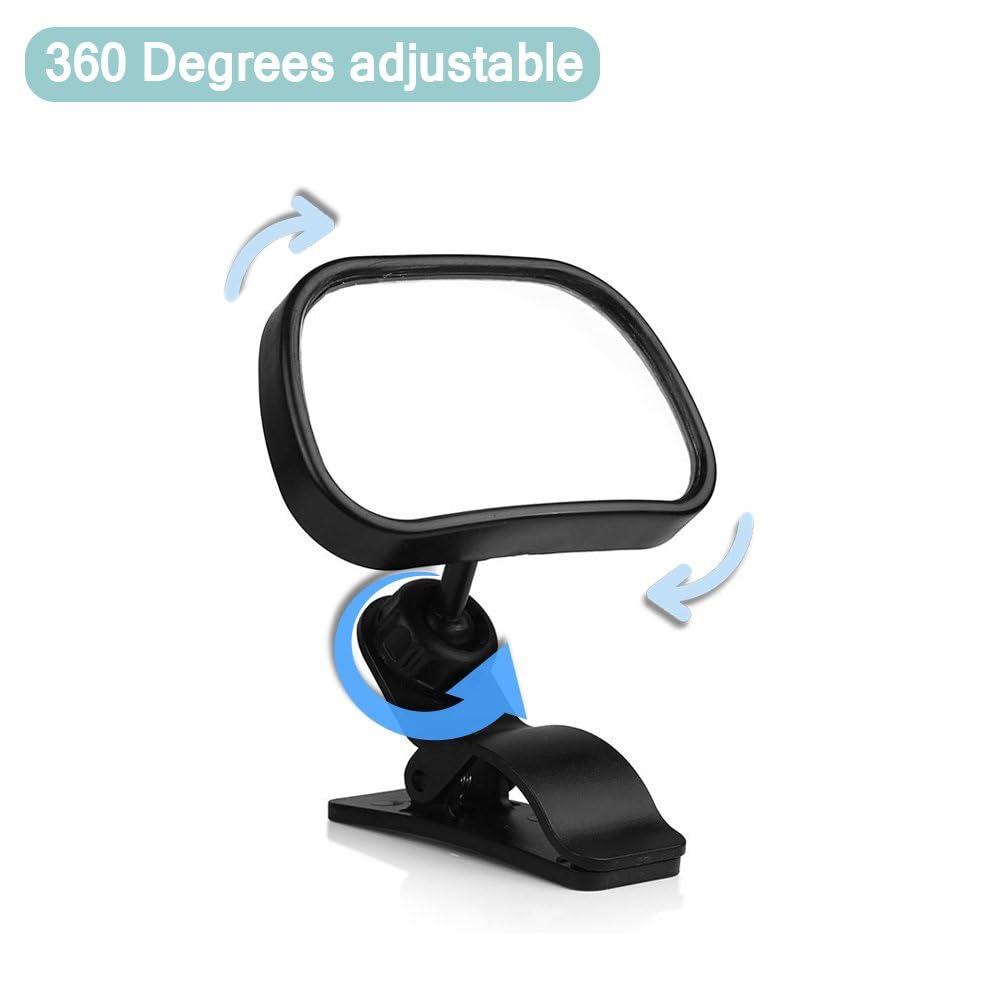 Miroir De Voiture Siège Arrière Pour Bébé Clip De Rétroviseur De Sécurité Et Rétroviseur Intérieur À Ventouse Verre de Rétroviseur remplacement