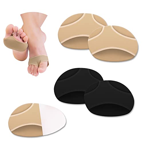 Image of SooGree Ball of Foot Cushions 2 Pairs Metatarsal Pads for Women Men Foot Pads Soft Gel Forefoot Pads of Soft Fabric - Prevent Pain and Discomfort